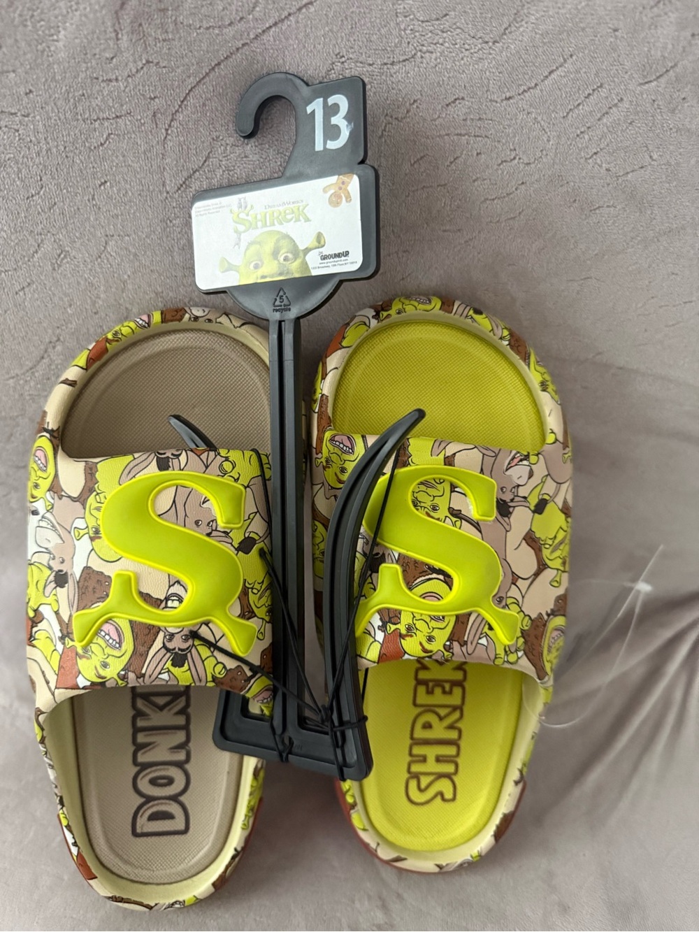 Shrek Little & Big Boys Comfort Slide Size 13